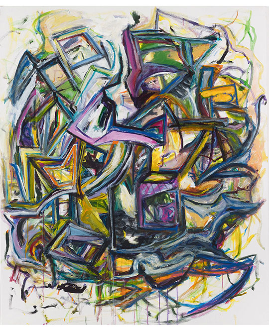 Dorothy Krakovsky contemporary abstract painting Inside The Tornado
